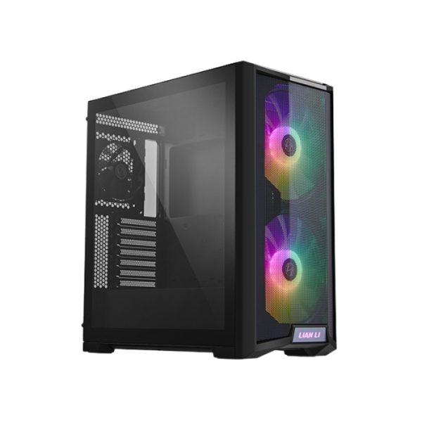 LIAN LI Lancool 215 Mesh Front Panel Tempered Glass Side Panel Case with 2 ARGB Fan + 1 Rear Fan