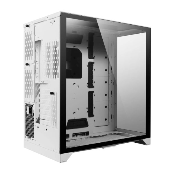 LIAN LI O11 Dynamic XL ROG Certified Tempered Glass Side & Front Panel + RGB Lighting Front Panel Case - White - Image 6