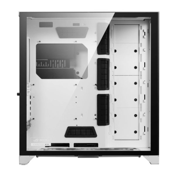 LIAN LI O11 Dynamic XL ROG Certified Tempered Glass Side & Front Panel + RGB Lighting Front Panel Case - White - Image 5