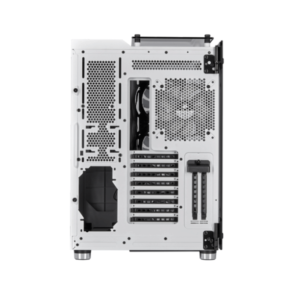 Corsair Crystal Series 680X RGB Airflow ATX Mid-Tower 3 Side Tempered Glass Panel Case with 4 RGB Fans - White - Image 3