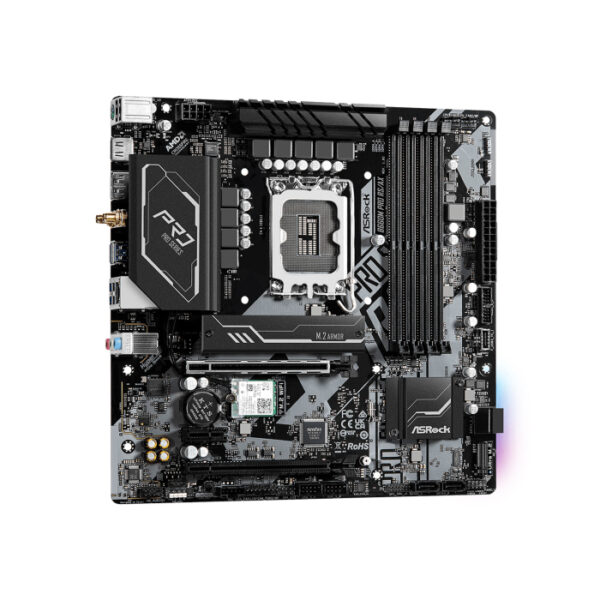 ASRock Intel B660M Pro RS/AX LGA1700 DDR4 Motherboard - Image 2